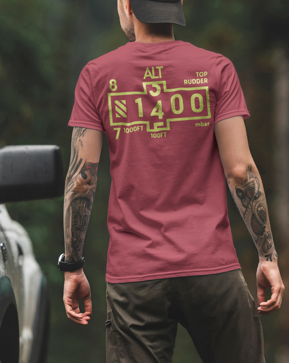 Top Rudder Aircraft Altitude Indicator Tee
