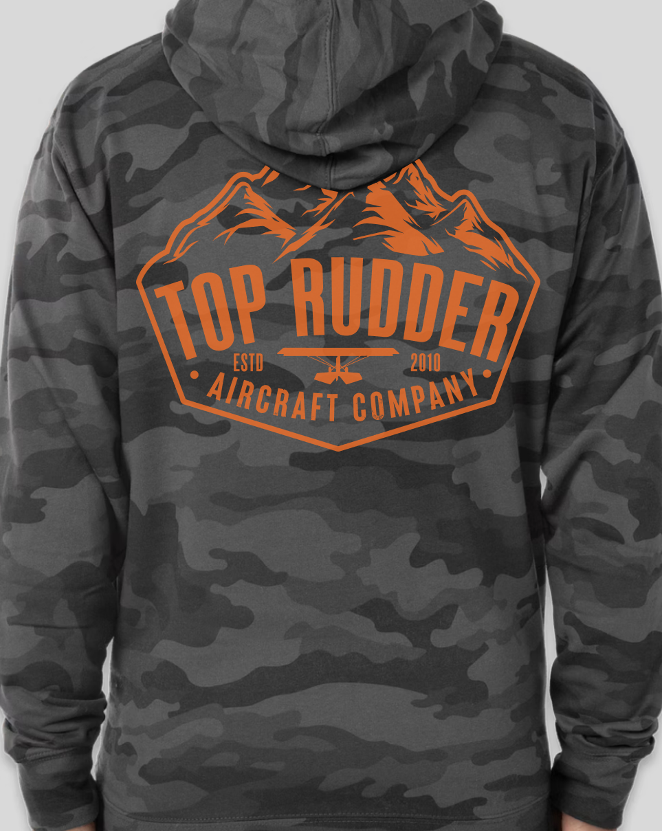 Top Rudder Black Camo Hoodie