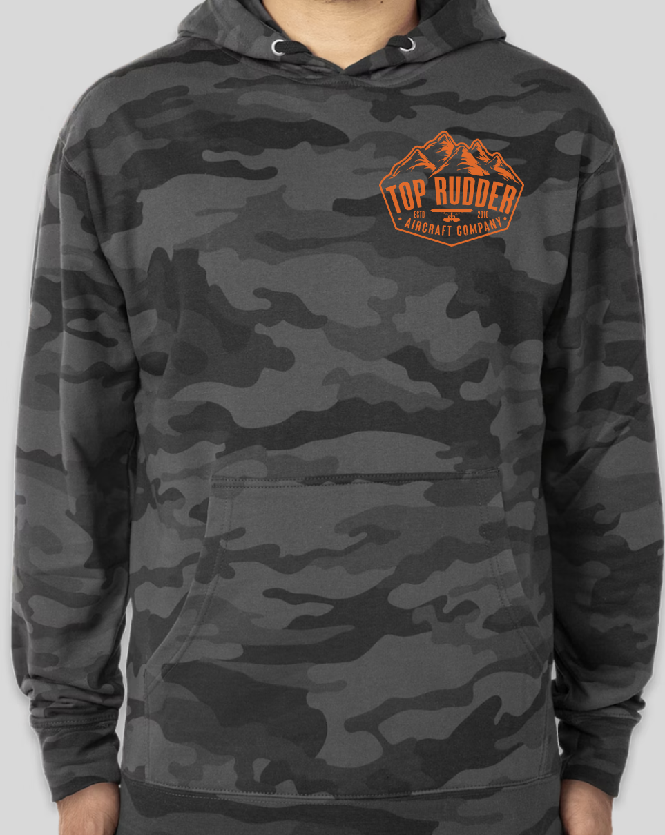 Top Rudder Black Camo Hoodie
