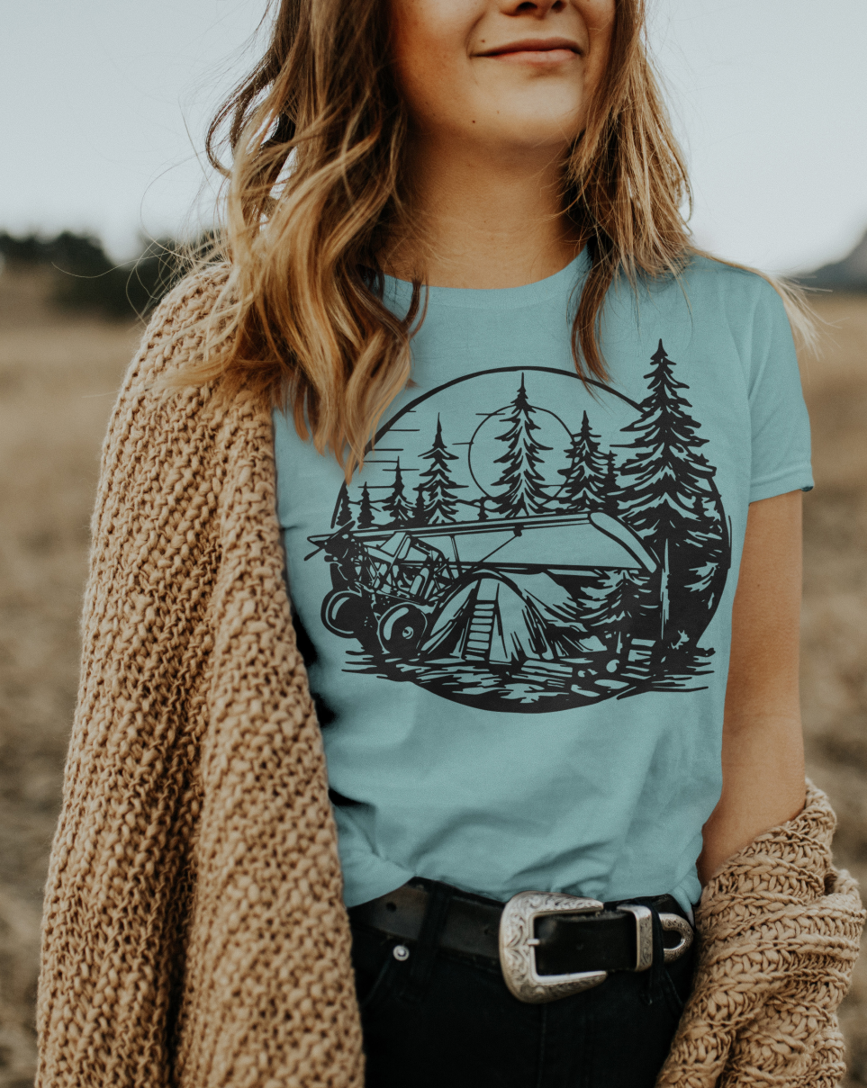 Top Rudder Aircraft Adventure Camp T-Shirt