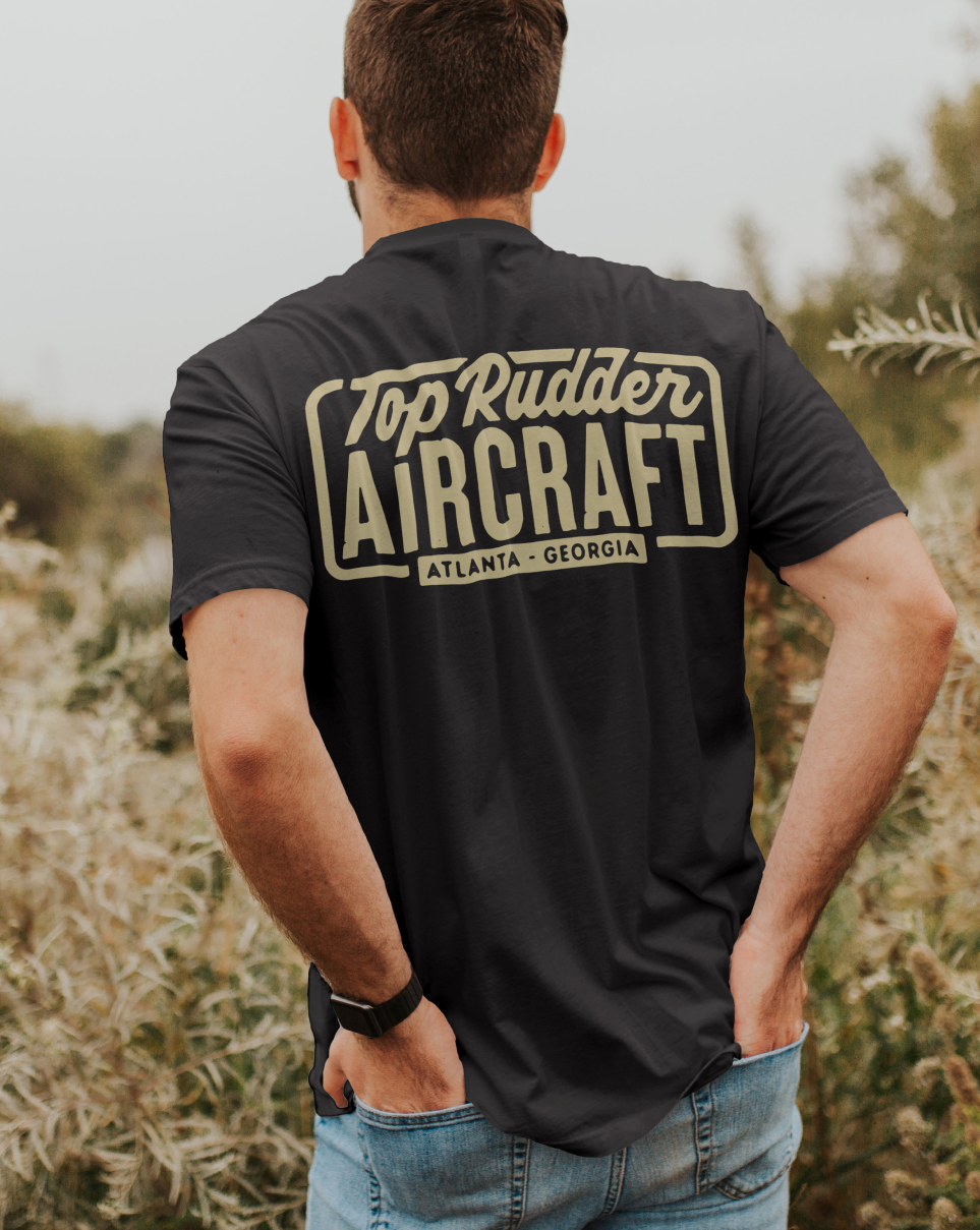 Top Rudder Aircraft Logo Tee