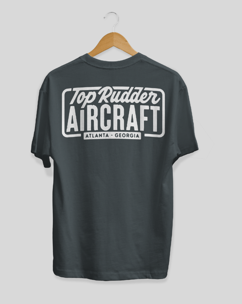 Top Rudder Aircraft Logo Tee