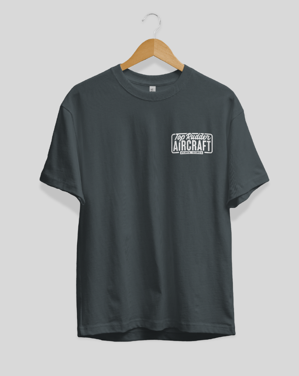 Top Rudder Aircraft Logo Tee
