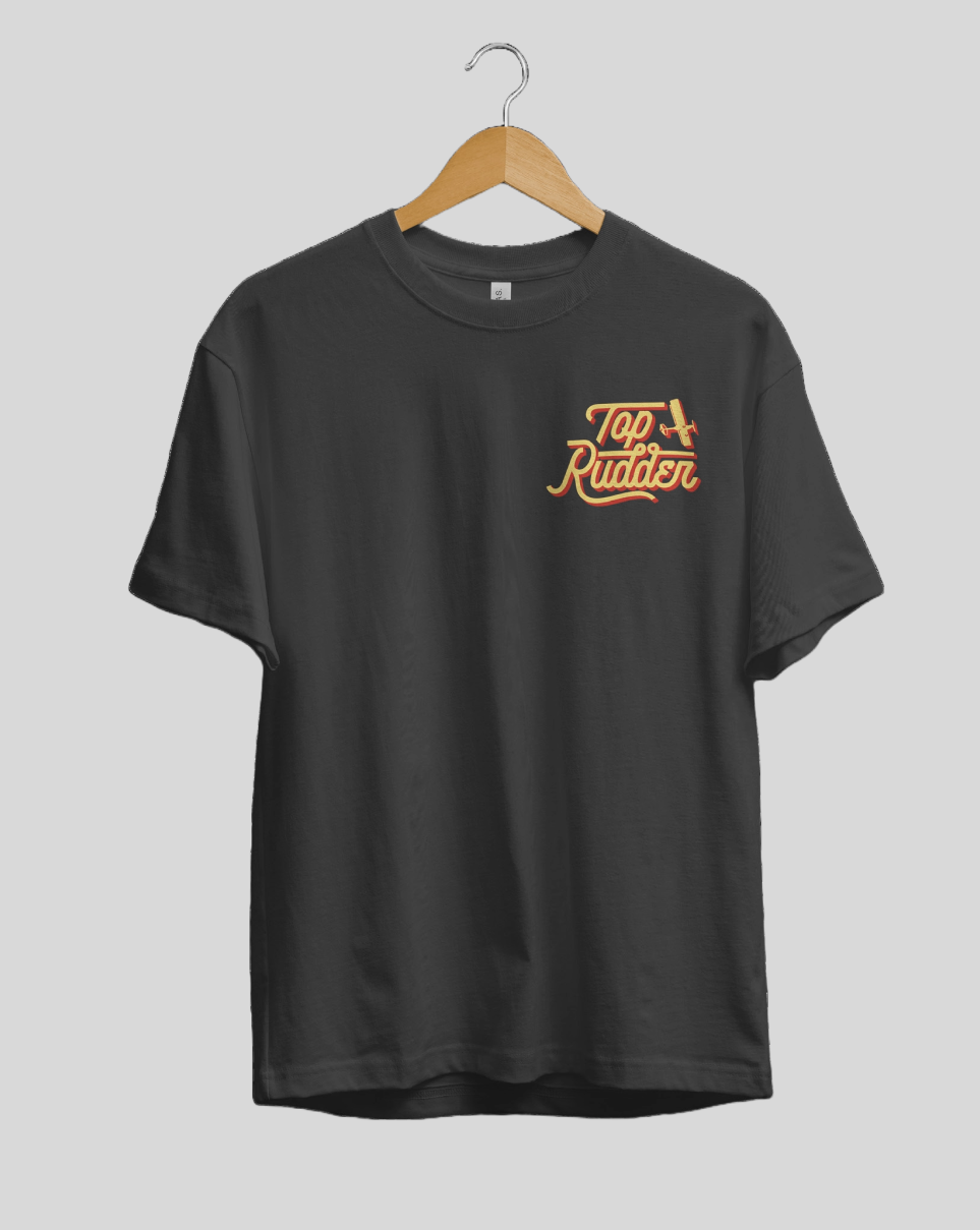 Top Rudder Aircraft Vintage T-Shirt | Retro Aviation Tee