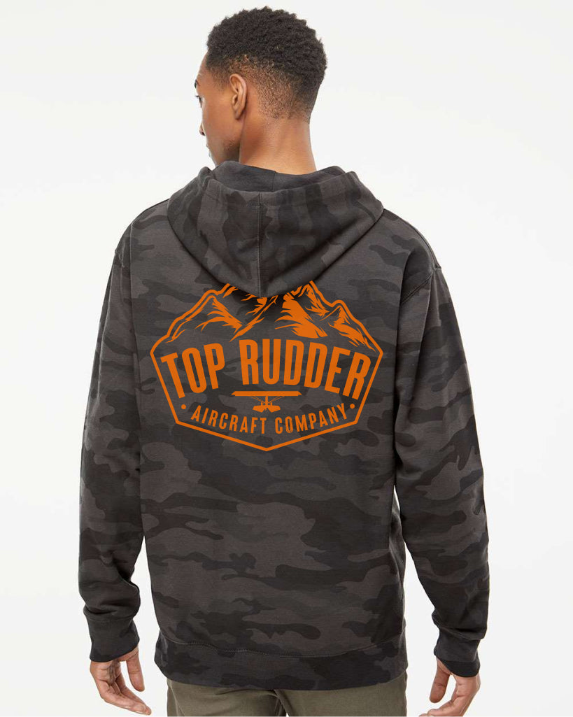 Top Rudder Black Camo Hoodie