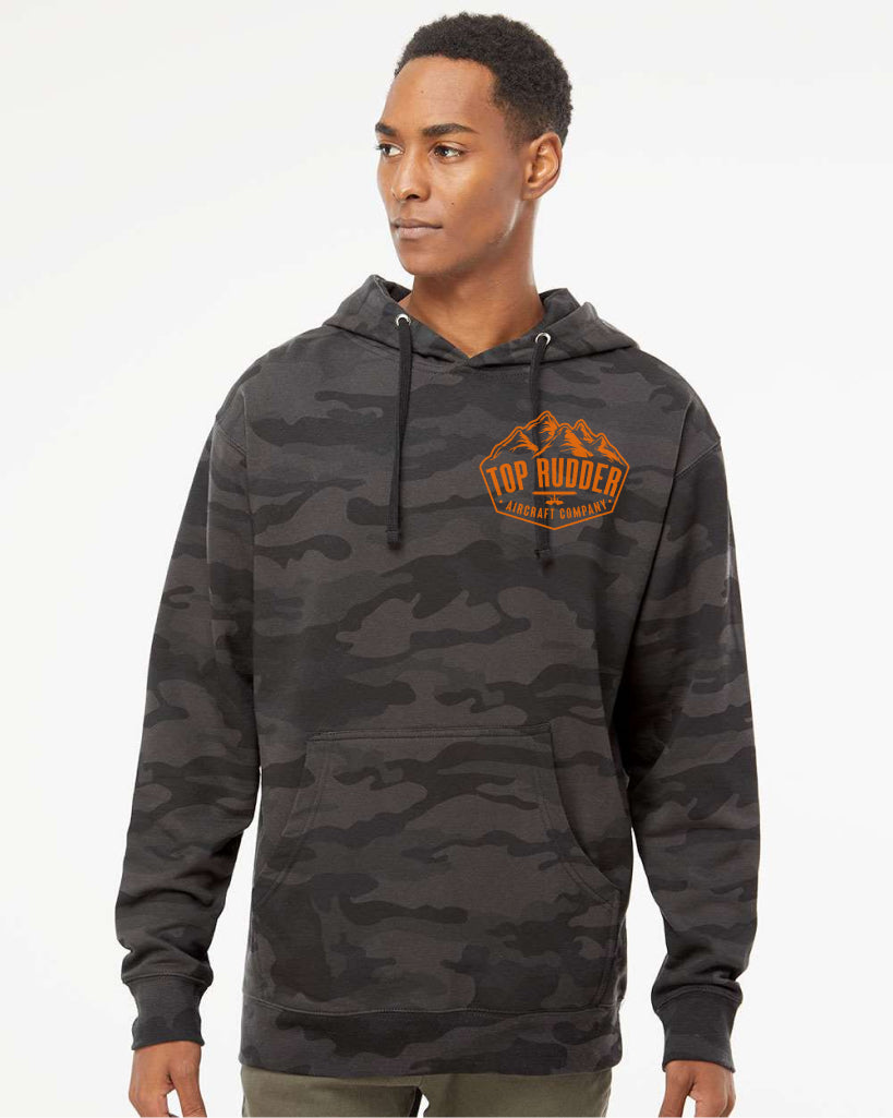 Top Rudder Black Camo Hoodie